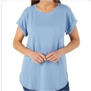 Cuoio Perewinkle Short Sleeve Tunic